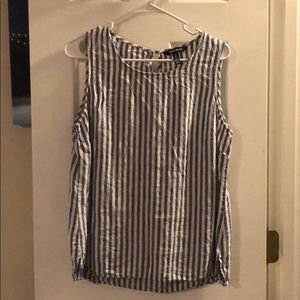 Striped Ellen Tracy Sleeveless Top